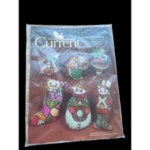 NIP Vintage 1982 Current Calico Tree Trimmers Christmas Ornaments Kit